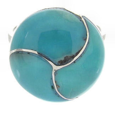 Silver And Turquoise Southwest Ring Size 5-1/2 YS63466